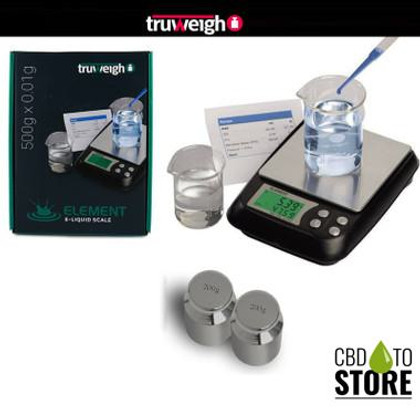 Truweigh ELEMENT Digital E-Liquid Scale 500g x 0.01g (MSRP $49.99)
