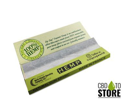 Zig-Zag Organic Hemp Rolling Papers - Display of 24 Booklets (MSRP $3.00 Each)