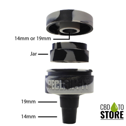White Rhino Reclaim-It Glow In The Dark Silicone Reclaimer (MSRP $11.99) - CLEARANCE