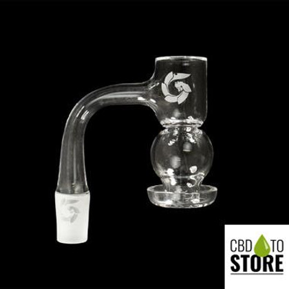 Glass House Egg Terp Beveled Top Quartz Banger With Frosted Joint (MSRP $40.00)