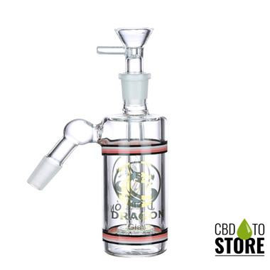 Dragon Glass Ash Catcher With Showerhead Perc 45 Degree For Glass Water Pipe - 154 Grams - 5.2 Inches - Assorted Colors [AS-054] (MSRP $20.00)