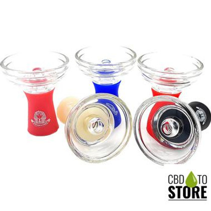 Pharaohs Hookah Glass/Silicone Flo-Bowl (MSRP $12.00)