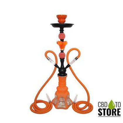 Tanya Hookah Hummer 21 Inch Double Hose Hookah With Traveling Case - Assorted Colors (MSRP $35.00)