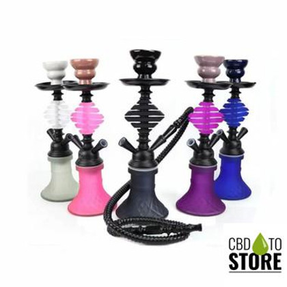 Zebra Smoke Henry 12 Inch Single Hose Hookah - Assorted Colors (MSRP $14.00)