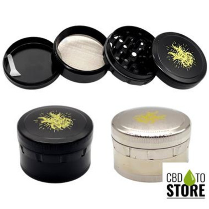 Shredder 4 Piece Large Grinder - Style 28 - 63mm - 4 Part - Assorted Colors (MSRP $15.00)