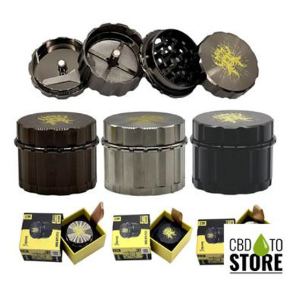 Shredder Medium Grinder Grip Design - Style 14 - 55mm - 4 Part - Assorted Colors (MSRP $14.00)