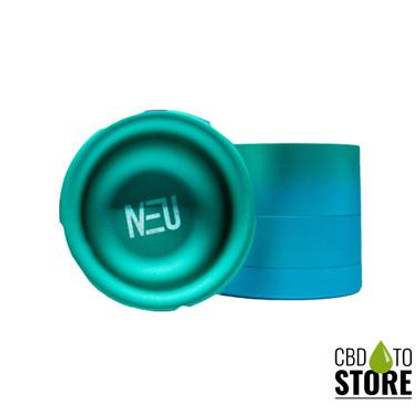 Neu Dry Herb Aluminum Grinder With Ashtray & Storage Top - 63 mm - 4 Parts (MSRP $24.00)
