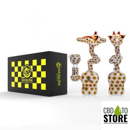 Dragon Platinum Water Pipe Giraffe Shape Bong - 170 Grams - 7.3 Inches - Assorted Colors [WPE-042] (MSRP $77.00)