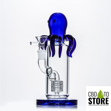 Dragon Platinum Water Pipe Octopus With Matrix Perc - 420 Grams - 8 Inches - Assorted Colors [WPE-045] (MSRP $70.00)