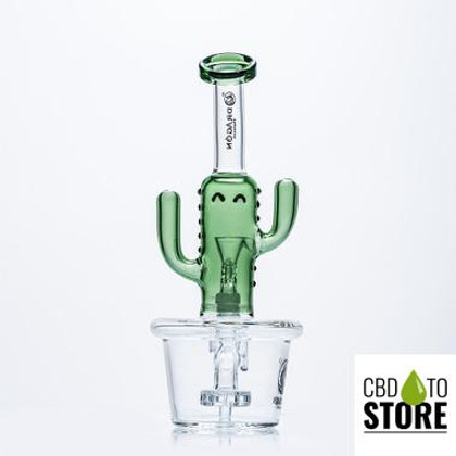Dragon Platinum Water Pipe Happy Cactus With Circ Perc - 200 Grams - 8 Inches - Assorted Colors [WPE-052] (MSRP $59.00)