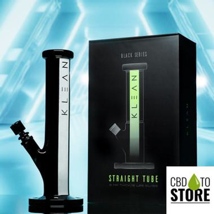 KLEAN Straight Tube Water Pipe With Ice Catcher & Downstem - 765 Grams - 12 Inches (MSRP $100.00)