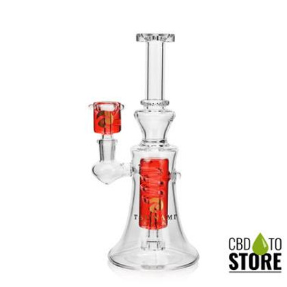 Tsunami Premium Swirl Edition Freezable Glycerine Water Pipe With Circ Perc - 360 Grams - 9 Inches (MSRP $65.00)