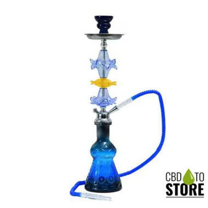 Zebra Smoke Stacy 22 Inch Double Hose Hookah - Assorted Colors (MSRP $25.00)