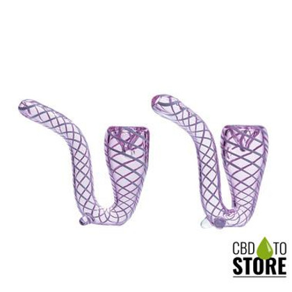 Shadow Glass Swirl Hand Pipe Sherlock - 240 Grams - 4 Inches - Assorted Colors [SGH-039] (MSRP $20.00)