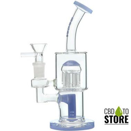 BoroTech Glass Water Pipe With Arm Tree Perc Dab Rig Designed By Calibear - 240 Grams - 7.5 Inches - Assorted Colors [JY3002] (MSRP $65.00)