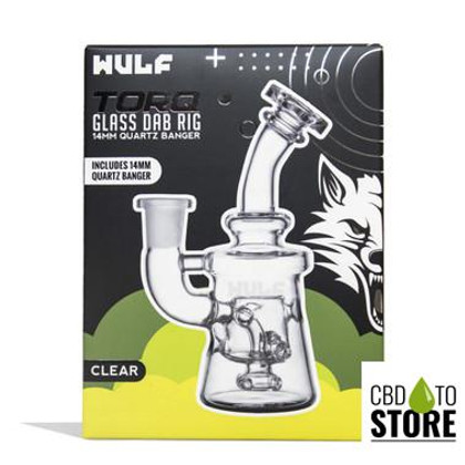 Wulf Mods Torq Glass Water Pipe Dab Rig With Quartz Banger - 190 Grams - 6.5 Inches (MSRP $54.99)