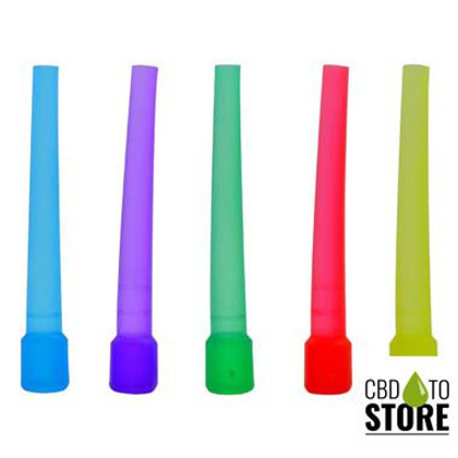 Avalon Disposable Hookah Hose Long Mouth Tips - Assorted Colors - Pack of 50 (MSRP $0.50 Each)