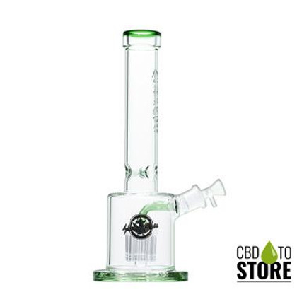 Shadow Glass Water Pipe Thick Base With Ice Catcher & Tree Perc - 1250 Grams - 15 Inches [SGB-012] (MSRP $68.00)