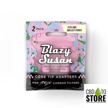 Blazy Susan Purize Cone Tip Adapter - 2ct Pack - Display of 10 Packs (MSRP $8.00 Each)
