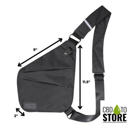 FireBar Labs Smell Proof Cross Body Bag With Programmable Combo Lock (MSRP $69.99)