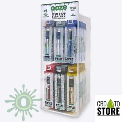Ooze Twist Slim Pen 320mAh Device Battery With USB Charger - Display of 48 (MSRP $19.99 Each)