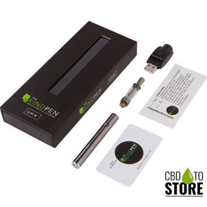 The Kind Pen Slim Oil Premium 350mAh Variable Voltage Vaporizer Device Pen Starter Kit With Refillable 0.5ML Tank & USB Charger (MSRP $24.99)