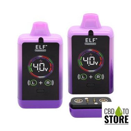ELF Hardware Canndual Pro 650mAh VV Dual 510 Cartridge Concealer Device Battery With HD Screen & USB-C Cable - Assorted Colors - Display of 10 (MSRP $10.00 Each)