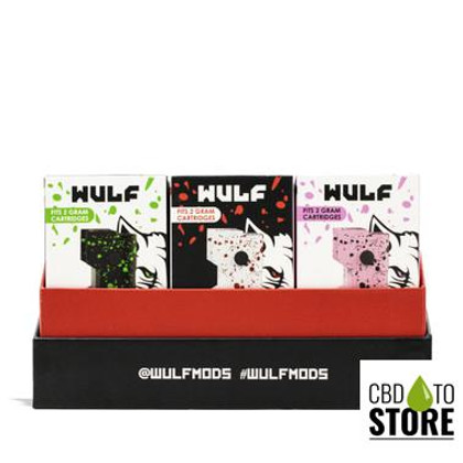 Wulf Mods Micro Max 650mAh VV 510 Cartridge Vaporizer Battery - Assorted Colors - Display of 9 (MSRP $24.99 Each)