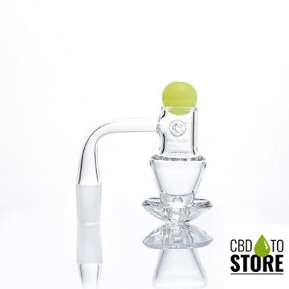 Dragon Platinum Hurricane Quartz Banger Terp Slurper Spinner Kit - 90 Degree [DQB-101] (MSRP $15.00)