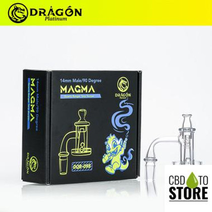 Dragon Platinum Magma Quartz Banger Terp Slurper Spinner Kit - 90 Degree [DQB-098] (MSRP $16.00)