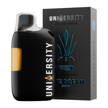 University THCA Liquid Diamonds Disposable Vape 2.5G - Display of 5 - Blue Dream (Sativa)