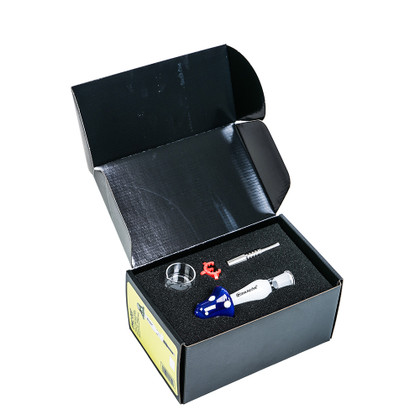 Dragon Platinum Nectar Collector With 14MM Male Titanium Tip - 140MM - Assorted Colors [PNC-007]