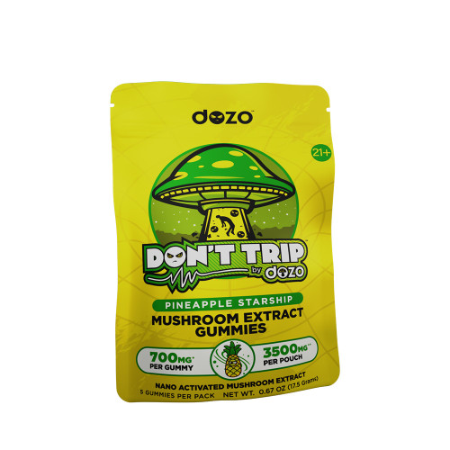 Don't Trip by Dozo Delta Enriched With THCP Gummies 3500MG - Pack of 5 - Display of 10 Packs - Pineapple Starship