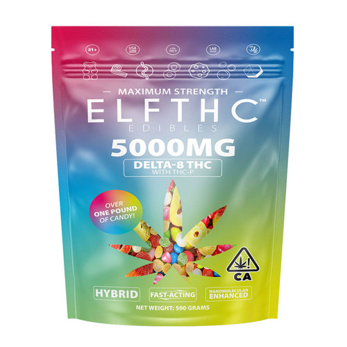 ELFTHC Maximum Strength Delta-8 THC With THC-P Edibles 5000MG - Party Pack ELFTHC Maximum Strength Delta-8 THC With THC-P Edibles 5000MG - Party Pack