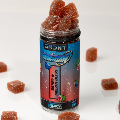 GRDNT Galaxy Chews Delta 9 + THCP + D8 Gummies 10000MG - 25ct Jar - Berry Melon Bliss AFTR Hour Blend (Indica) GRDNT Galaxy Chews Delta 9 + THCP + D8 Gummies 10000MG - 25ct Jar - Berry Melon Bliss AFTR Hour Blend (Indica)
