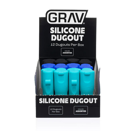 GRAV EDC Silicone Dugout With Clear View Window - Assorted Colors - Display of 12