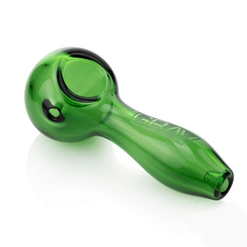 GRAV Classic Glass Spoon Hand Pipe - 55 Grams - 4 Inches - Green GRAV Classic Glass Spoon Hand Pipe - 55 Grams - 4 Inches - Green