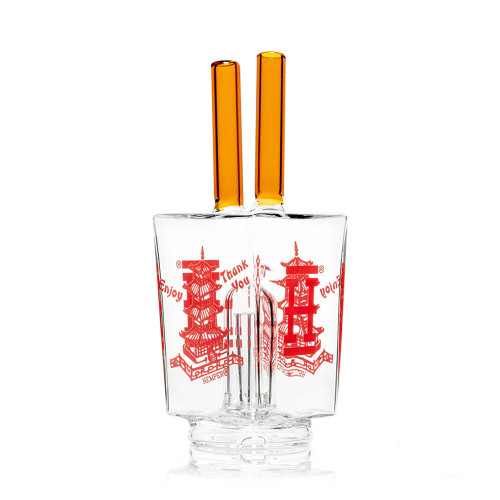 HEMPER Glass Themed Peak Attachment Water Pipe - Chinese Takeout HEMPER Glass Themed Peak Attachment Water Pipe - Chinese Takeout