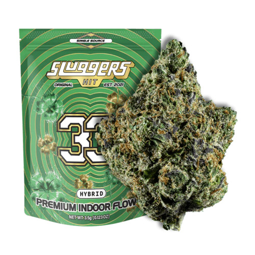 Sluggers Hit Original Premium Indoor Flower 3.5G - Display of 12 Packss - 33 (Hybrid) Sluggers Hit Original Premium Indoor Flower 3.5G - Display of 12 Packss - 33 (Hybrid)