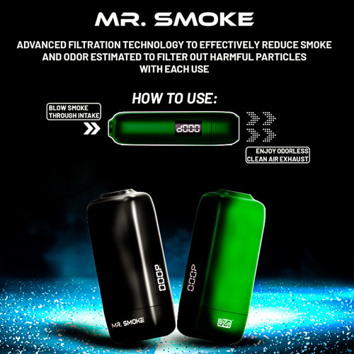 Luzid Mr. Smoke Personal Air Filter - Display of 5