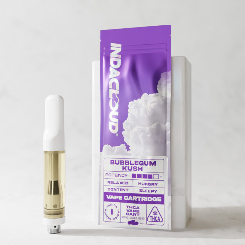 IndaCloud Essentials THCA Vape Cartridge 1G - Bubblegum Kush (Indica)