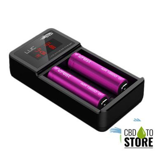 Efest LUC V2 - Dual Slot LCD Battery Charger With Car Charger (MSRP $35.00)