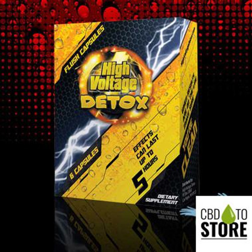 High Voltage Detox Fast Flush Capsules - 6 Capsules Per Box (MSRP $24.95)
