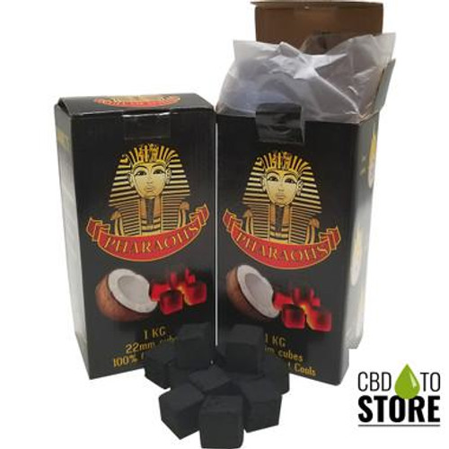 Pharaohs Coconut Charcoal Cubes - 1KG Box (MSRP $10.00) Pharaohs Coconut Charcoal Cubes - 1KG Box (MSRP $10.00)