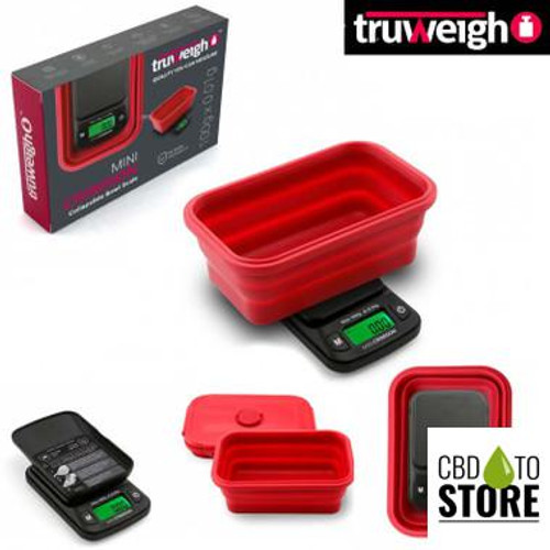 Truweigh MINI CRIMSON Collapsible Bowl Scale 100g x 0.01g (MSRP $19.99)