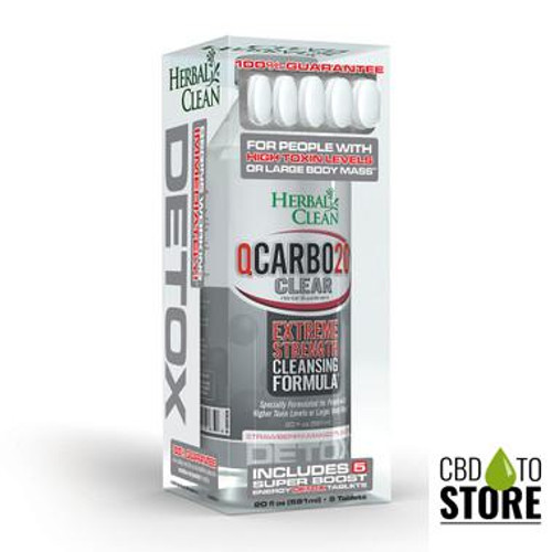 Herbal Clean QCarbo20 Clear Extreme Strength Cleansing Detox Formula 20oz (MSRP $41.99)