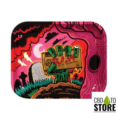 Raw Large Metal Rolling Tray (MSRP $16.00) Raw Large Metal Rolling Tray (MSRP $16.00)