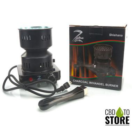 Zebra Shishana Charcoal Burner With Handle (MSRP $25.00)
