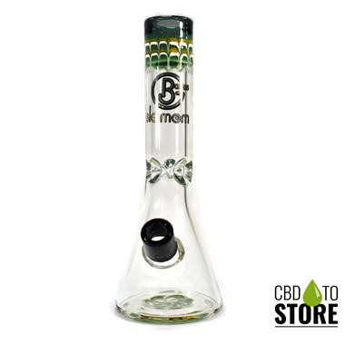 Big Mom Glass Water Pipe With Ice Catcher - 1043 Grams - 12.40 Inches - Assorted Colors [N-BM809 / BM809] (MSRP $100.00)