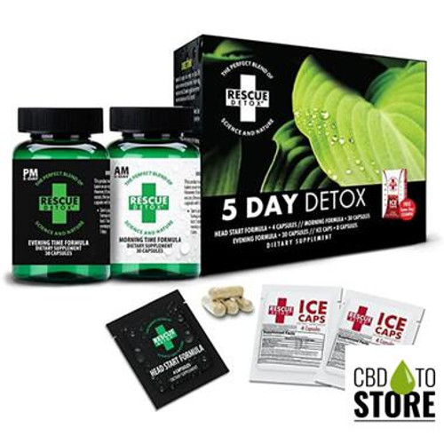 Rescue Detox 5 Day Permanent Detox Capsules Kit (MSRP $59.99)